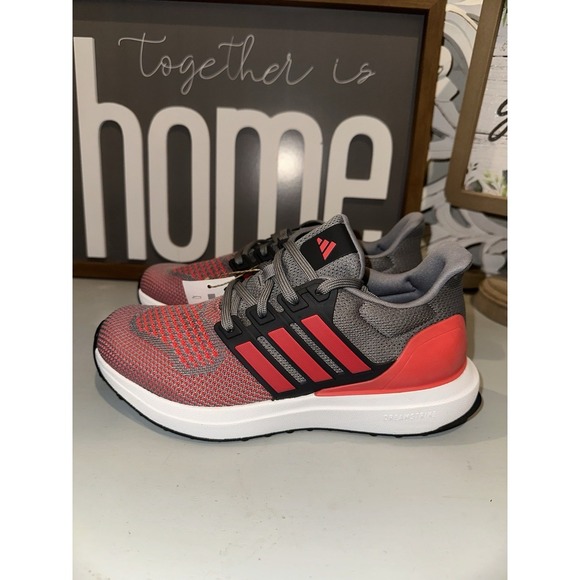 Adidas Big Kids' adidas Ultradream DNA Shoes Size 5.5 Red Heather Gray - Picture 7 of 12